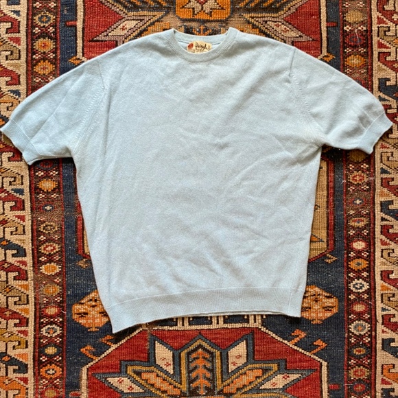 Pringle 1960s Cashmere Short Sleeve Sweater - Picture 2 of 3
